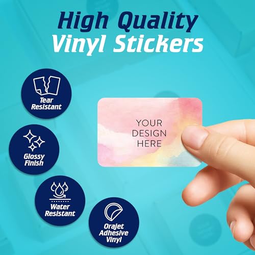 Custom Vinyl Stickers Your Image (Watercolor / 5x3)