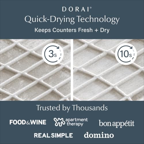 Home Collapsible Dish Drying Rack with Stone Dish Pad (Original + Rack / Sandstone)