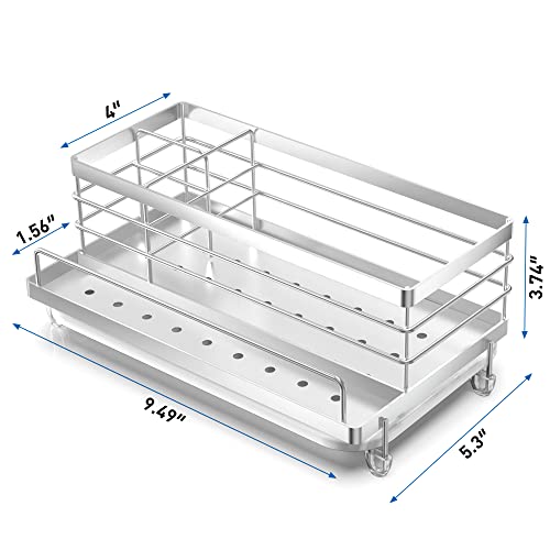 Stainless Steel Sponge Holder for Kitchen (Silver)