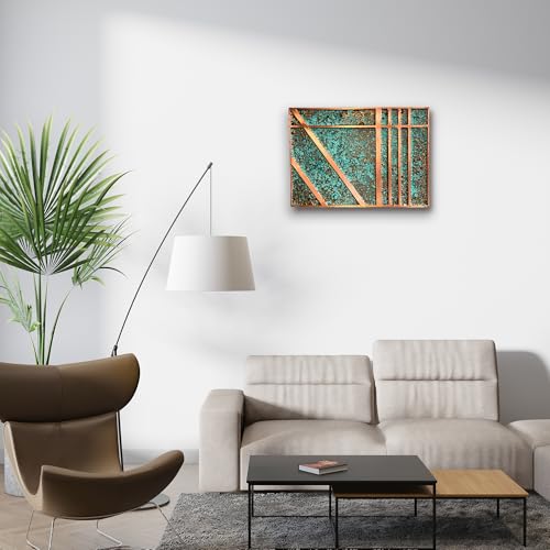 Handmade Copper Wall Art for Home (patina of modern / 13.7 x 19.7 in (Rectangular))