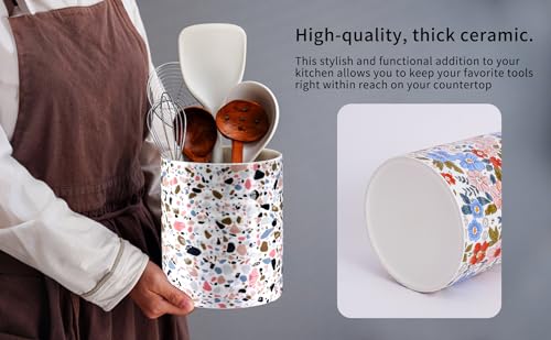 Kitchen Utensil Holder (Pink Terrazzo)