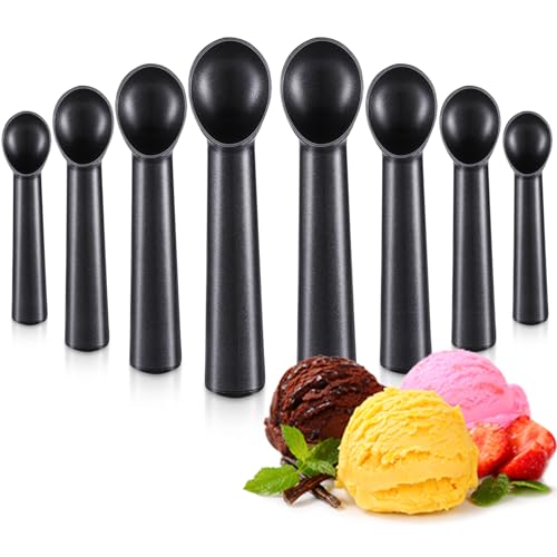 8 Pcs Ice Cream Scoop Set (Black)