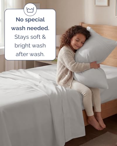 Twin Size 3 Piece Sheet Set (04 - French Grey / Twin)