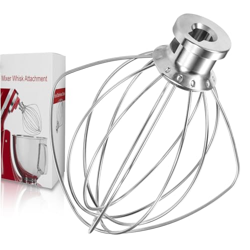 K45WW 6 Wire Whip Attachment for KitchenAid 4.5 5 Quart Tilt (Fits All 4.5&5 QT Tilt-Head Stand Mixer)