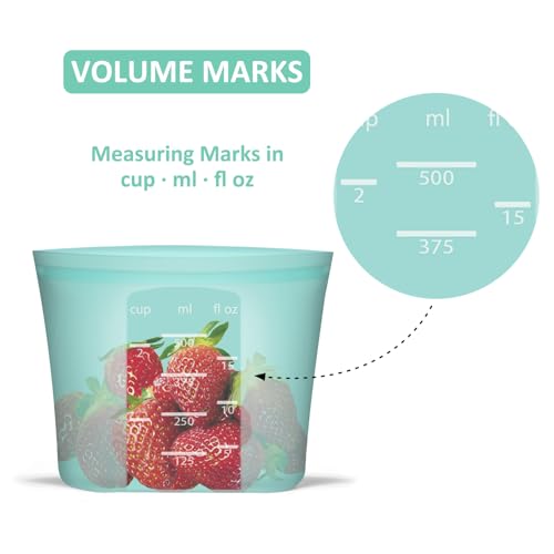 Reusable Snack Bags (Aqua | X-Small | 4 Pack)