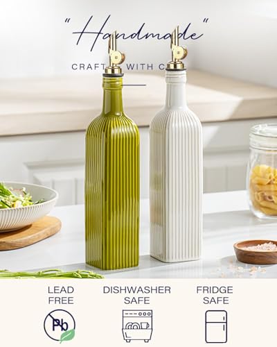 18 oz Olive Oil Dispenser Bottle for Kitchen (Vintage)