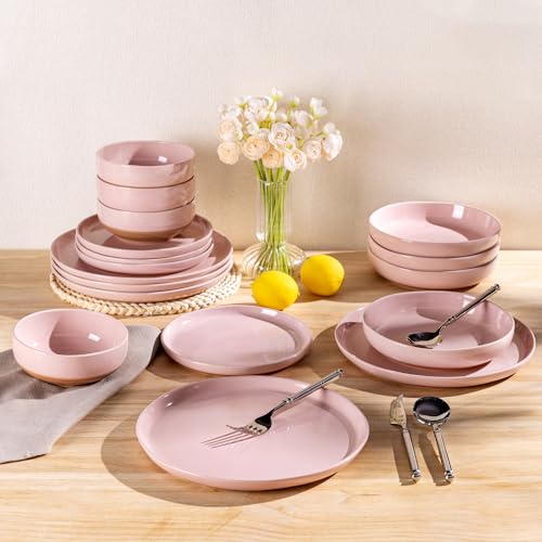 Dinnerware Sets for 8 (Cloud Pink / Service For 8(24Pcs))