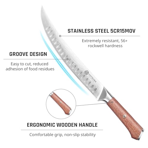 10 Inch Japanese Style Premium Natural Rosewood Butcher Knife (Breaking Knife)