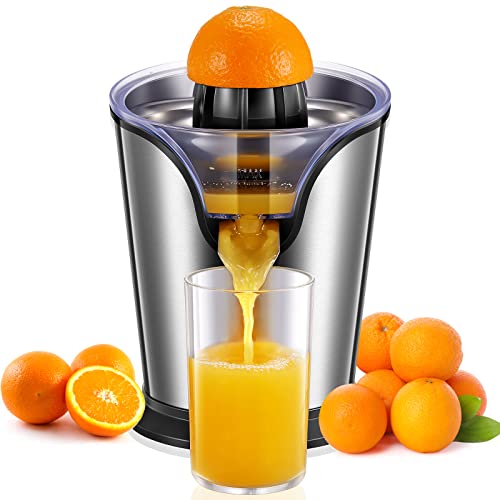 Orange Juicer Squeezer Electric Citrus Juicer with Two Interchangeable Cones Suitable for orange