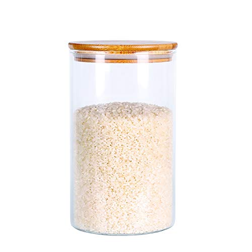 Glass Rice Storage Containers (4.7 IN - 1Pack)
