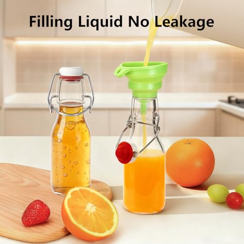 24pack 4oz Swing Top Glass Bottles with Airtight Lids for Vanilla (4 oz 24 pack)