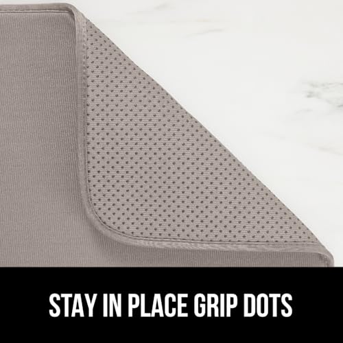 Ultra Absorbent Microfiber Dish Drying Mat (18" x 16" / Microfiber / Almond)