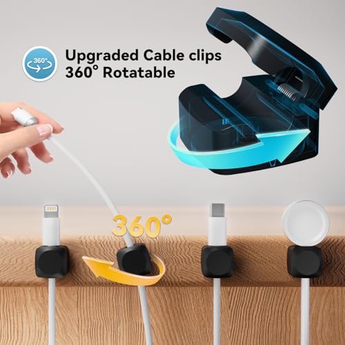 Rotatable Cable Clips (8 Count)