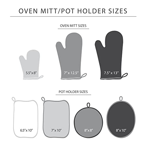 Asteroid Oven Mitt Set (7"x12.5" / Honey Orange)