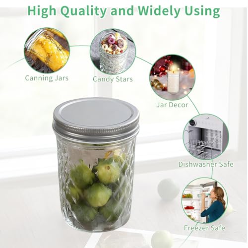12oz Glass Mason Jars 6 Pack (12oz)