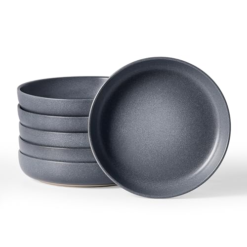 Milkyway 33 oz Pasta Bowls Set of 6 (Matte Dark Charcoal / Set of 6)