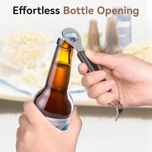 2-in-1 Can Punch Opener & Bottle Opener, 6.1" Compact