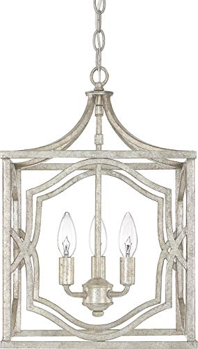 Capital Lighting 9481AS Blakely Lantern Foyer Pendant (Antique Silver)