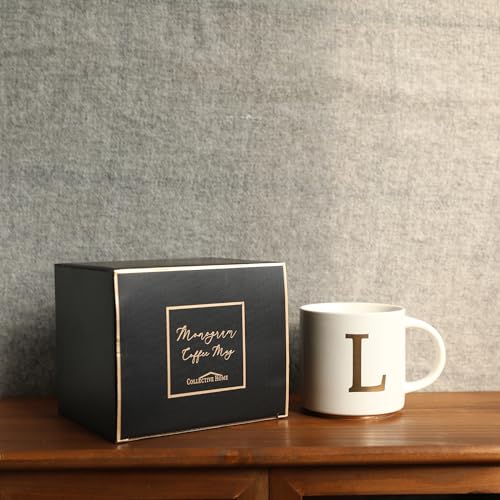 Monogram Ceramic Mugs (gold-L)