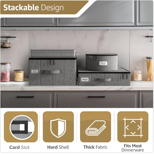 Flatware Storage Box (Gray / 1 Piece Silverware Storage)