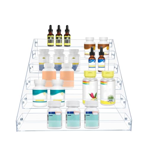 Clear Acrylic Spice Rack for Countertops