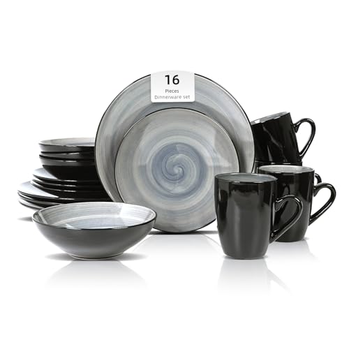 HomeVss Stoneware Sonoma 16pc Dinnerware Set