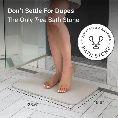 Home Stone Bath Mat Set (Rain Sandstone / 2 Pack)