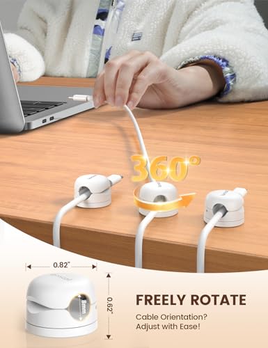 12Pack Rotating Cord Organizer (12 Count)