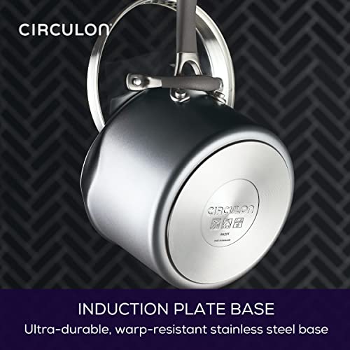 A1 Series Nonstick Straining Sauce Pan with Lid