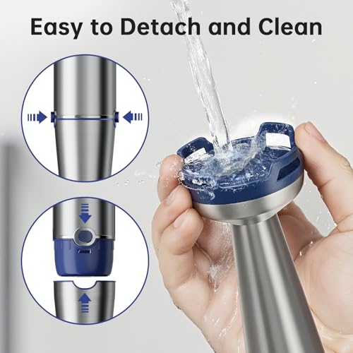 Immersion Blender Handheld 5 in 1 Hand Blender Set 1100W Heavy Duty (Navy Blue / 5 in 1)