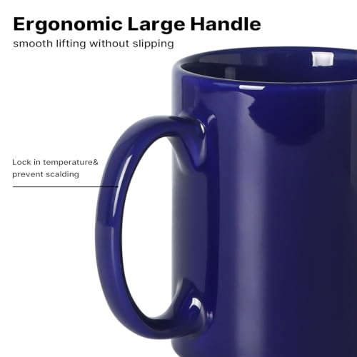 22 oz Large Coffee Mugs (Blue)