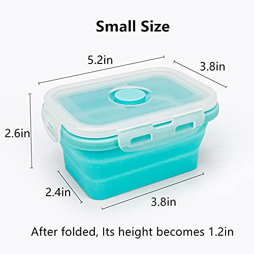 3piece Collapsible Food Storage Containers with Lids (3 Count)