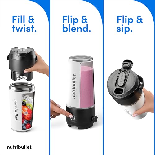 Flip Portable Blender with Insulated Cup (20 oz / White)
