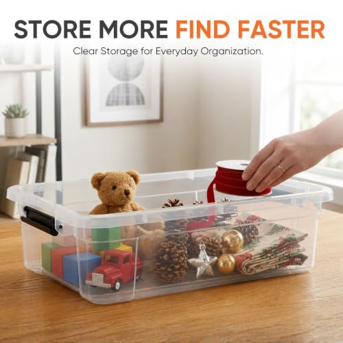 Storage Bins with Lids (22.7 Quart)