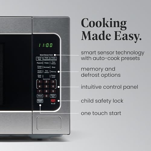 1100W 2.2 cu ft Countertop Microwave Oven With Smart Sensor (2.2 Cu. Ft. / Stainless Steel)