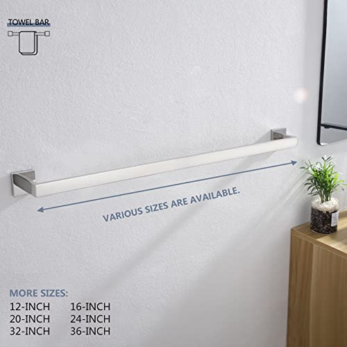 32 Inch Single Towel Bar (Polished Chrome / 32-Inch)