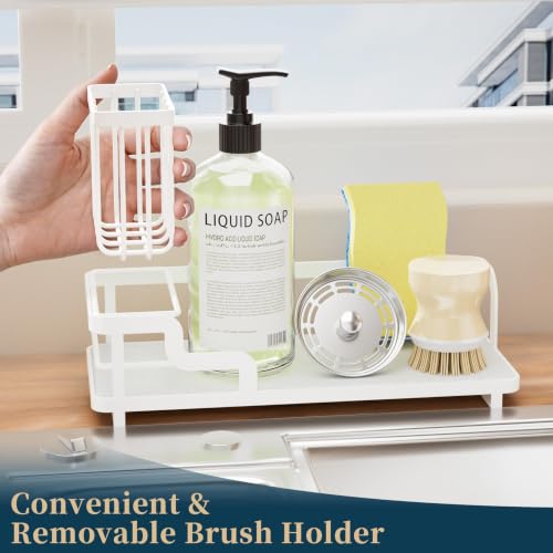 Sponge Holder for Kitchen Sink (White)