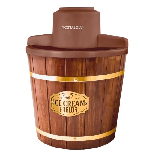 Electric Ice Cream Maker (4 Qt / Dark Wood)