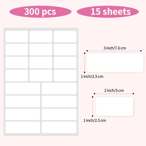 White Removable Labels