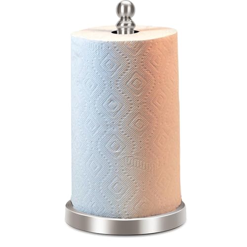 Paper Towel Holder Countertop with Weighted Base