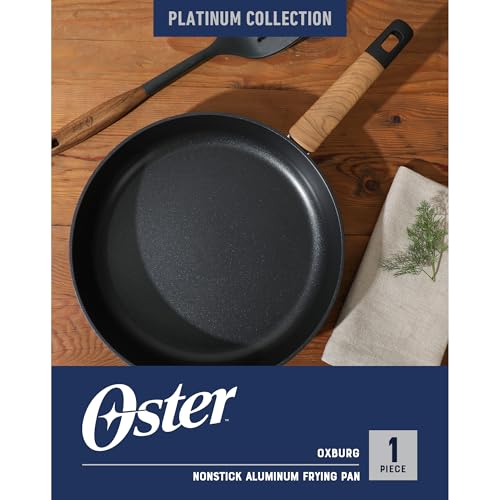 Platinum Oxburg 12 Inch Frying Pan Forged Aluminum PFA Free Non (Black w/ Wood / 12-Inch Frying Pan)