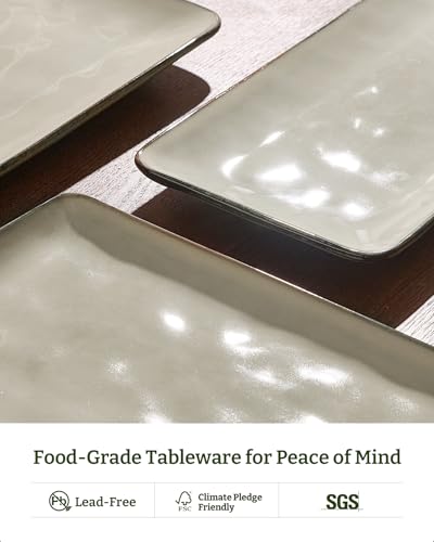 Serving Platters Set of 3 Sizes (Light Khaki)