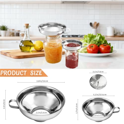 Canning Funnel with Strainer