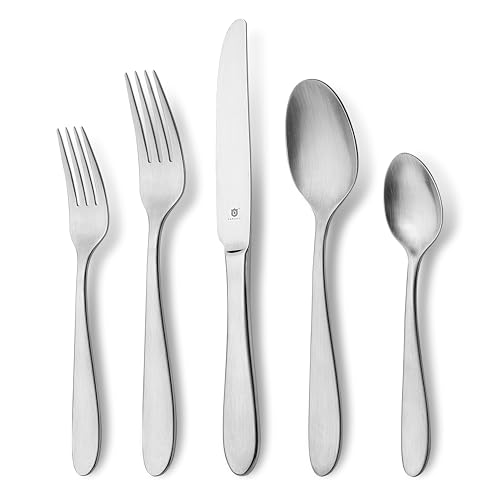 Matte Silverware Set (40-Piece Flatware Set)