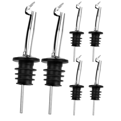 6 Pack Oil Pourers With Flip Top (Pourers - Flip Top-Zidong)