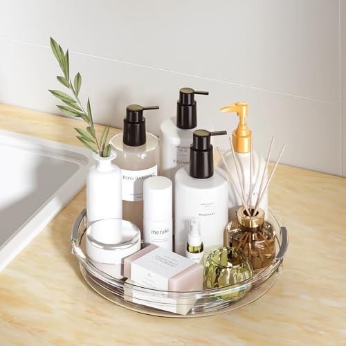 4 Pack Lazy Susan Organizer (Clear 12in+10.6in / 4 Pack)
