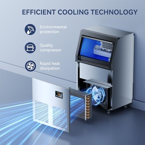 Commercial Ice Maker Machine (100lbs/24H)