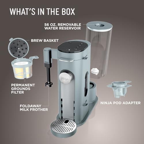 Pods & Grounds Coffee Maker (Standard-Glacier Blue)