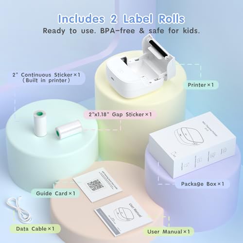 JD 23 Sticker Printer (White)