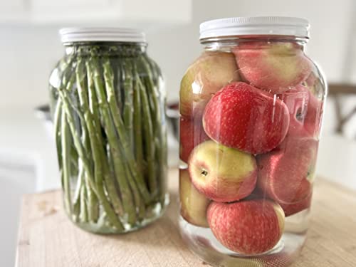 Large Glass Jars 1 Gallon (White Lid / 1 Gallon)